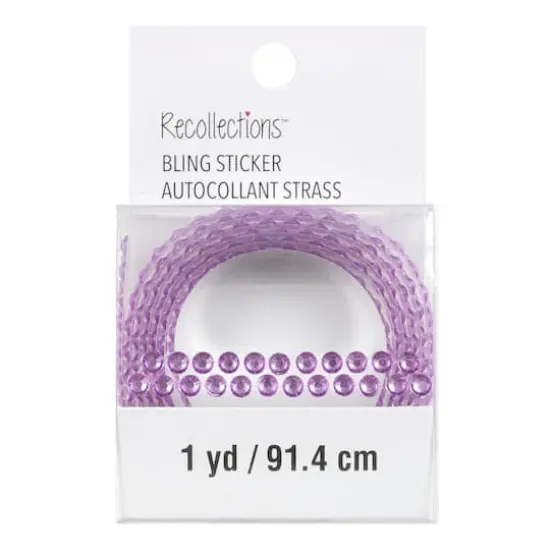 Bling on a Roll™ Double Row Rhinestones by Recollections™ Light Purple {5}