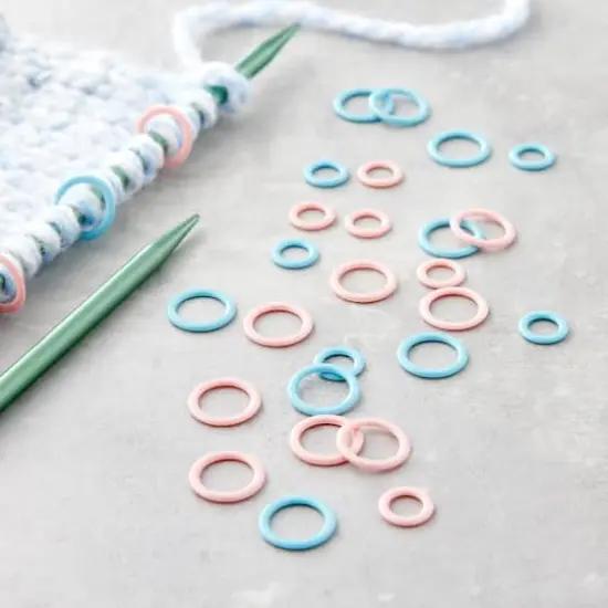 Clover Stitch Marker Rings {3}
