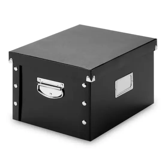 Snap-N-Store Black Legal Letter File Box {1}
