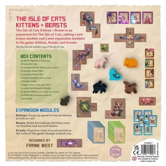 The Isle of Cats: Kittens + Beasts Expansion Board Game {3}