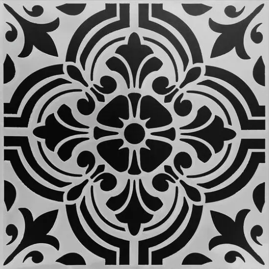 PA Essentials Fleur De Lis Tile Stencil, 12" x 12" {3}