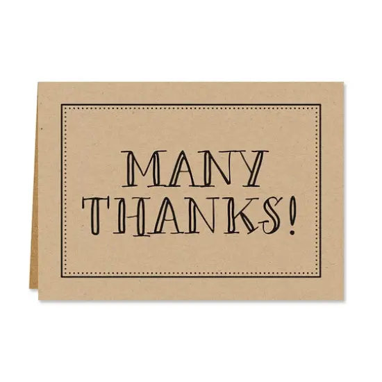 Hortense B. Hewitt Co. Kraft Thank You Cards {6}