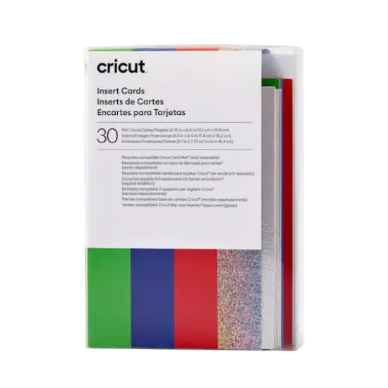 Cricut&reg; R40 Insert Cards, Rainbow Scales Sampler {1}