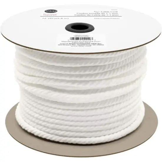 Dritz&reg; Home White 9/32" Polyester Cable Cord, 72yd. {1}