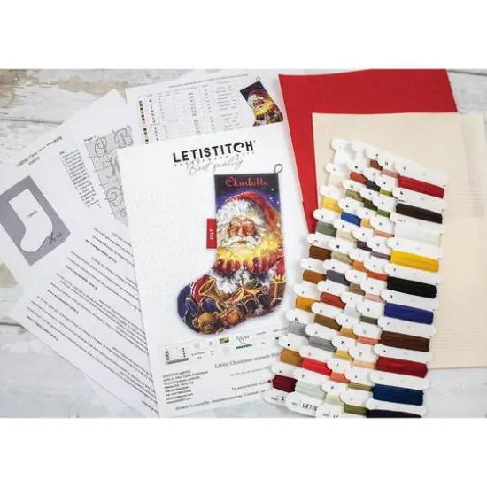 Letistitch Christmas Miracle Stocking Counted Cross Stitch Kit {4}