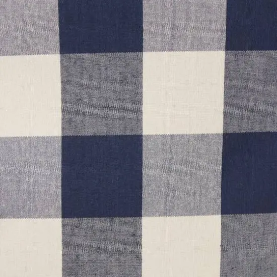 DII&reg; Medium Buffalo Check Round Storage Bin Navy/Off White {6}