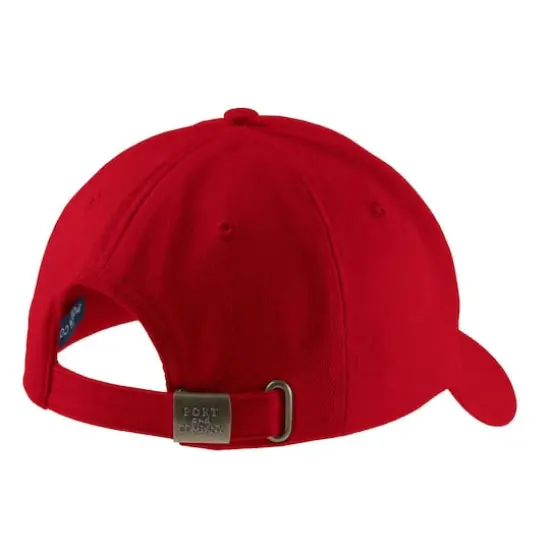 Port & Company&reg; Brushed Twill Cap Red {5}