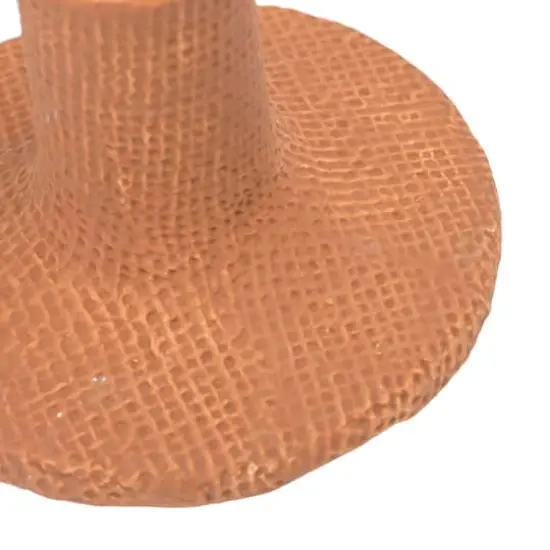 Hello Honey&reg; Stoneware Taper Candle Holder Set Red {3}