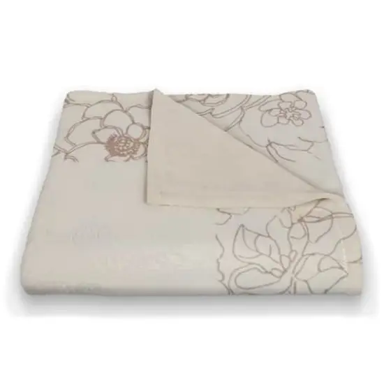 Floral Bird Perch Fleece Blanket {3}