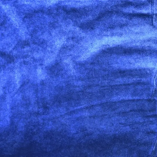 Feldman Solid Stretch Velvet Fabric Blue {3}