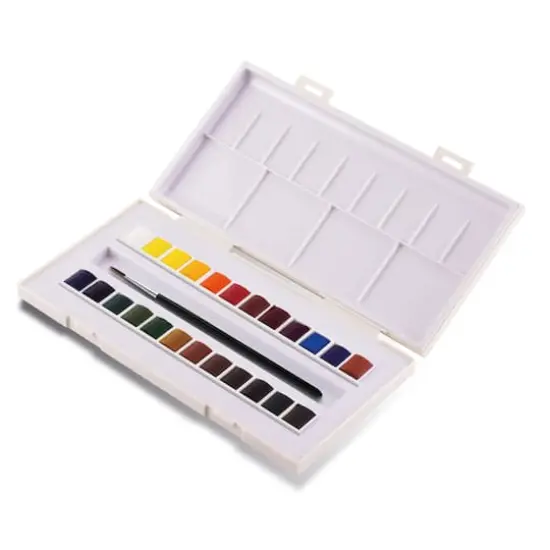 Sennelier La Petite Aquarelle 24-Color Half Pan Watercolor Set {1}