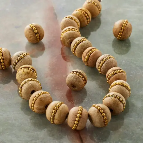 Brown & Gold Round Beads by Bead Landing&reg; {3}