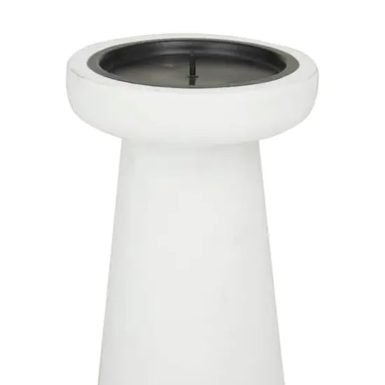 CosmoLiving by Cosmopolitan White Modern Candle Holder Set {4}