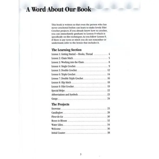 Annie's Learn To Do Filet Crochet Just One Day Book {4}