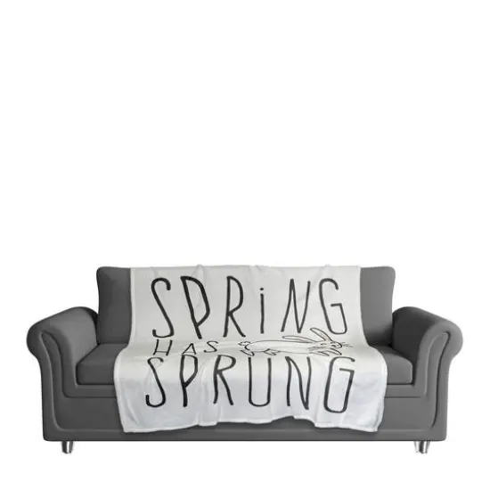 Spring Sprung Bun 4 50" x 60" Coral Fleece Blanket {4}
