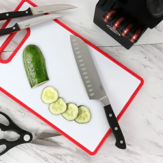 Oster Durbin 14-Piece Stainless Steel Cutlery Set with Block {4}