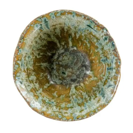 Hello Honey&reg; 5" Teal Round Stoneware Bowl with Reactive Crackle Glaze, 4ct. {6}