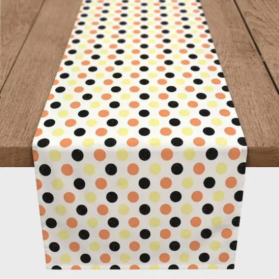 72" Retro Polka Dots Poly Twill Table Runner {4}