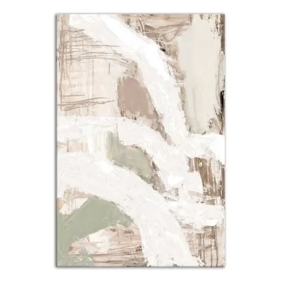 Neutral Abstract Texture 24" x 36" Canvas Wall Art {1}