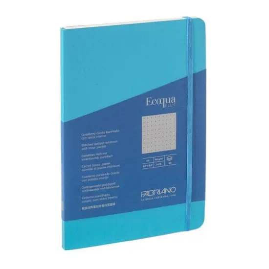 Fabriano&reg; Ecoqua Plus Dotted A5 Fabric-Bound Notebook Yellow {2}