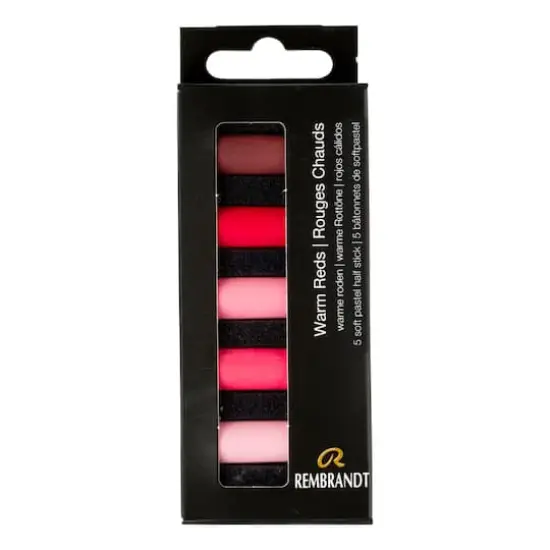 Rembrandt 5 Color Warm Reds Half Stick Soft Pastel Set {1}