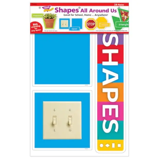 Trend Enterprises&reg; Shapes All Around Us Wipe Off Learning Set {3}