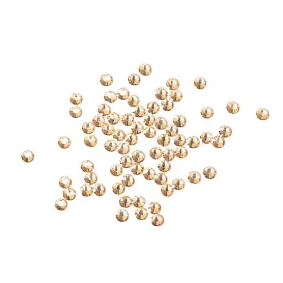 SS10 Round Flatback Austrian Crystals by Bead Landing&trade;, 75ct. Golden Honey {1}