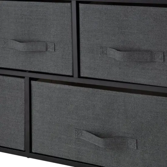 Simplify 5 Drawer Storage Dresser Gray {7}