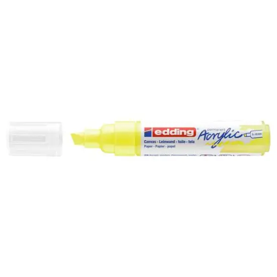 edding&reg; 5000 Broad Acrylic Marker Neon Yellow {5}
