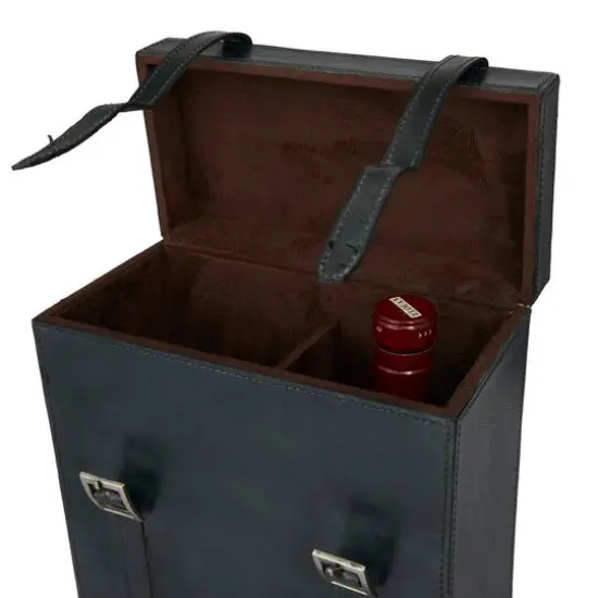 Blue Modern Wine Holder, 9" x 5" x 16" {5}