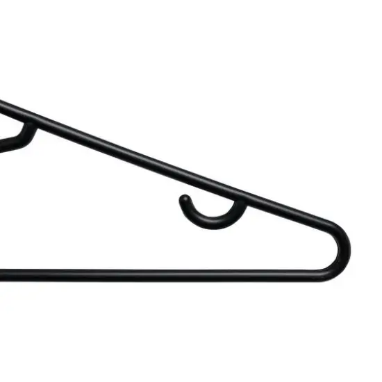 Honey Can Do Black Recycled Plastic Hangers, 60ct. {3}