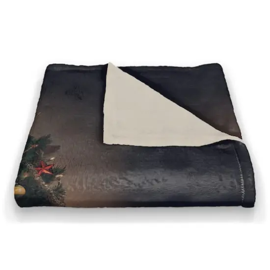 Santas List 50x60 Coral Fleece Blanket {3}