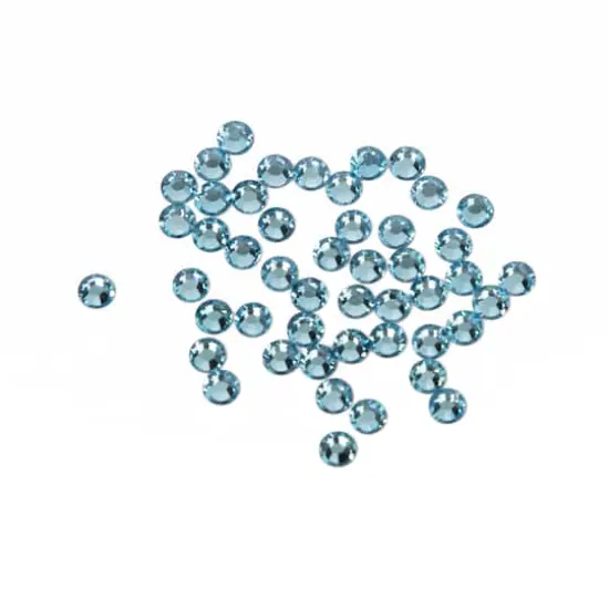 SS16 Round Hotfix Austrian Crystals by Bead Landing™, 50ct. Aquamarine {1}