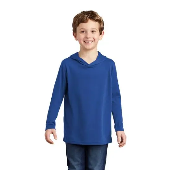 District® Perfect Tri® Youth Long Sleeve Hoodie Deep Royal {4}