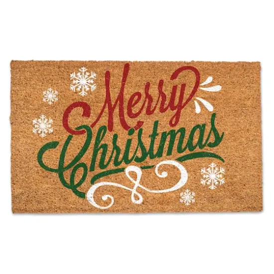 Merry Christmas Script 30" x 18" Door Mat {1}