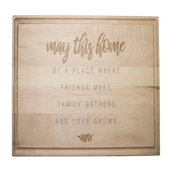 May This Home 17" x 11" Maple Cutting Board {1}