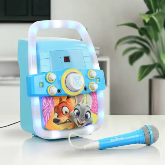 Zootopia Flashing Light Karaoke Machine {8}
