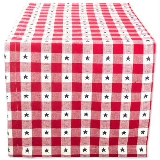 DII&reg; 72" Star Checkered Table Runner {1}