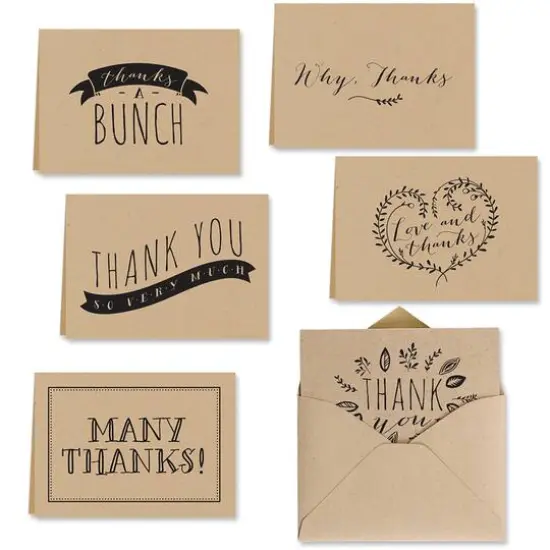 Hortense B. Hewitt Co. Kraft Thank You Cards {1}