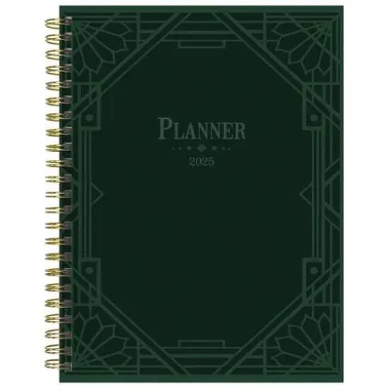 TF Publishing 2025 Medium Emerald Edition Weekly Monthly Spiral Planner {1}