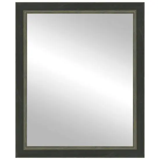 Timeless Frames&reg; Dara Black & Silver 24" x 30" Framed Mirror {1}