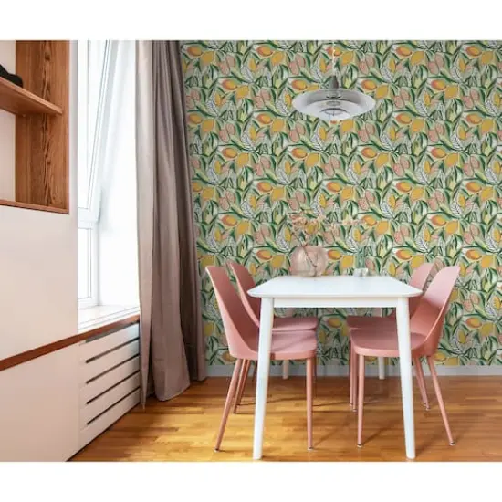 NuWallpaper Main Squeeze Peach Peel & Stick Wallpaper {4}