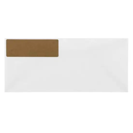 JAM Paper 1.3" x 4" Address Labels, 126ct. Brown Kraft {5}