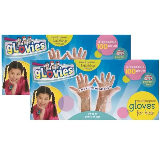 gLovies&reg; Multipurpose Disposable Gloves, 2 Packs of 100 {1}