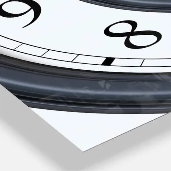 Designart 'Time Spiral Analog Wall Modern Multipanel Wall Clock {4}