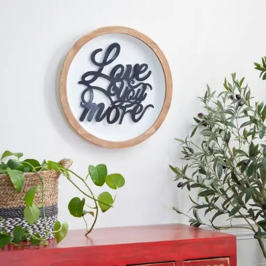 White Metal Farmhouse Wall Decor 17" x 17" x 2" {9}