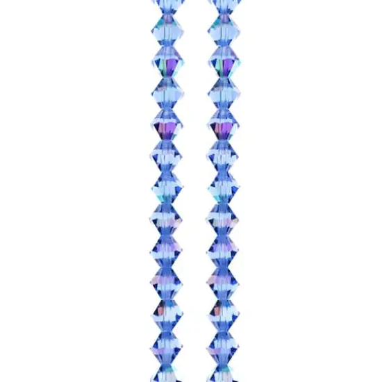 Preciosa Glass Crystal Bicone Beads, 6mm by Bead Landing&trade; Sapphire AB {1}