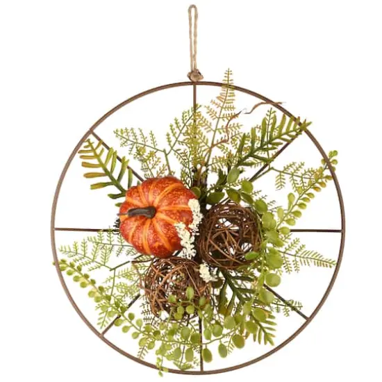 13" Harvest Flower Circular Decoration {1}