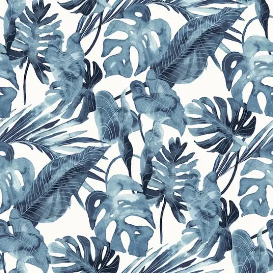 Tommy Bahama Falling Fronds Peel & Stick Wallpaper Lapis {1}
