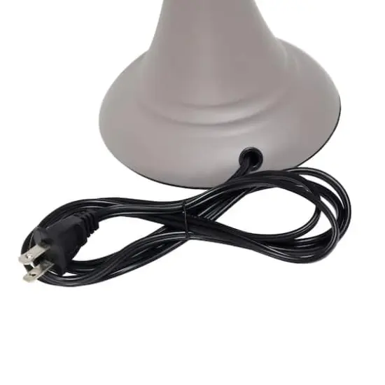 Lalia Home Gray Traditional Table and floor Lamp Set {12}